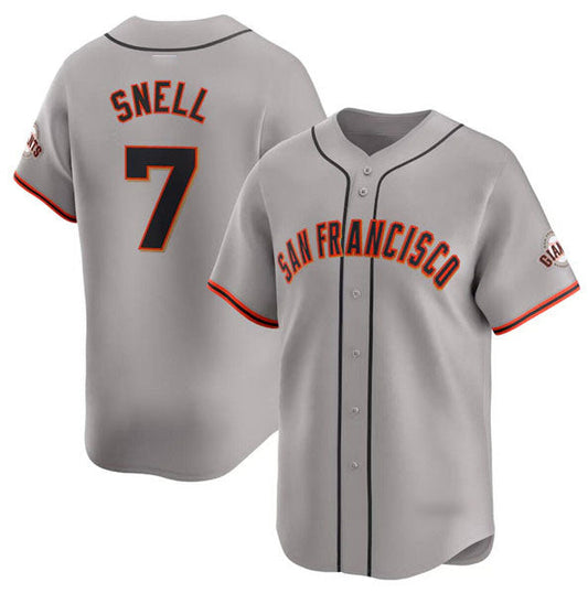 San Francisco Giants #7 Blake Snell Gray Away Limited Stitched Baseball Jersey