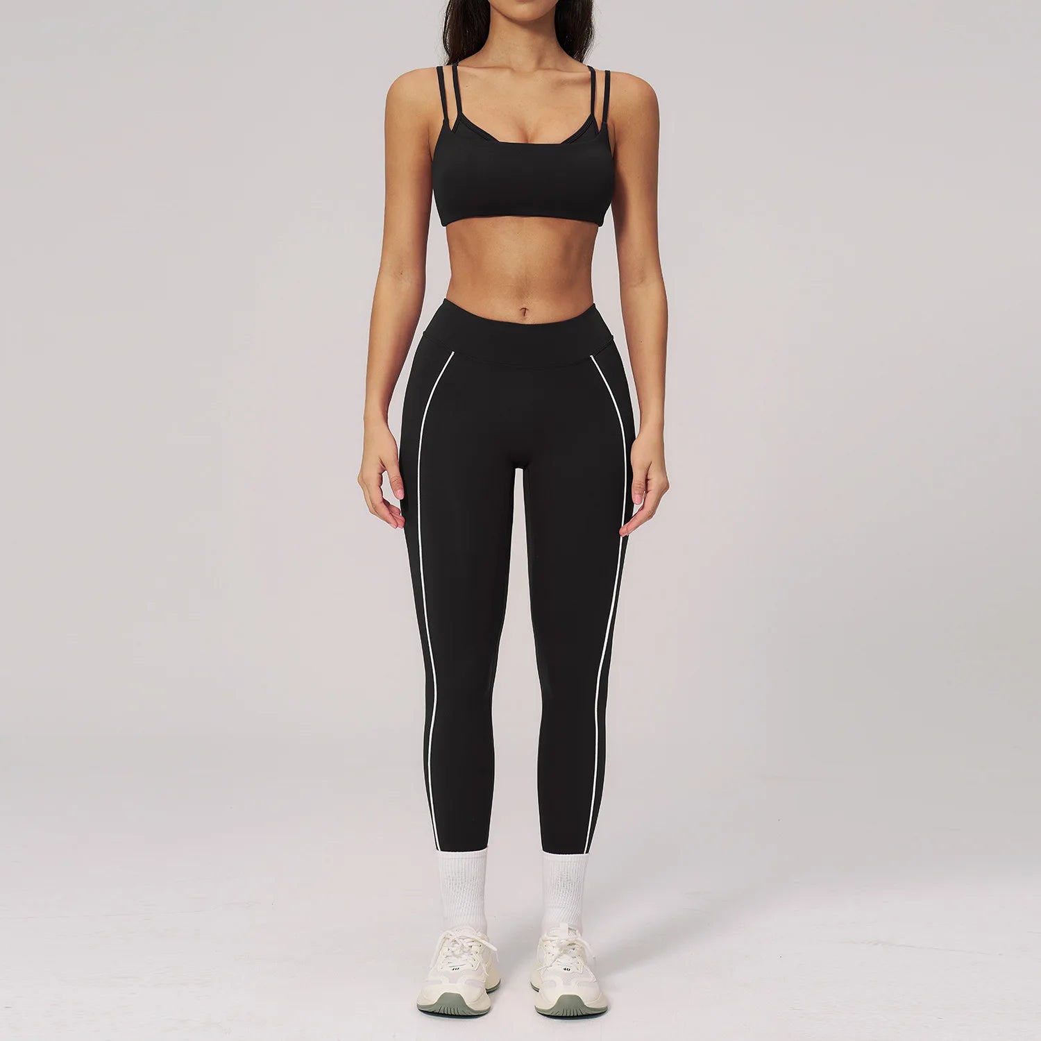 2pcs Yoga Set Women Outfits Sport Suit Gym Wear Workout Clothes Gym Tracksuit High Waist Legging Fitness Bra Set Sports Suits