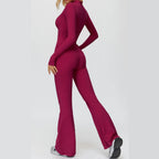 Winter Yoga Suit Gym Set Women Tracksuit Thicken Sportswear Zipper Fitness Long Sleeved Sports Jumpsuit Push Up Workout Clothes