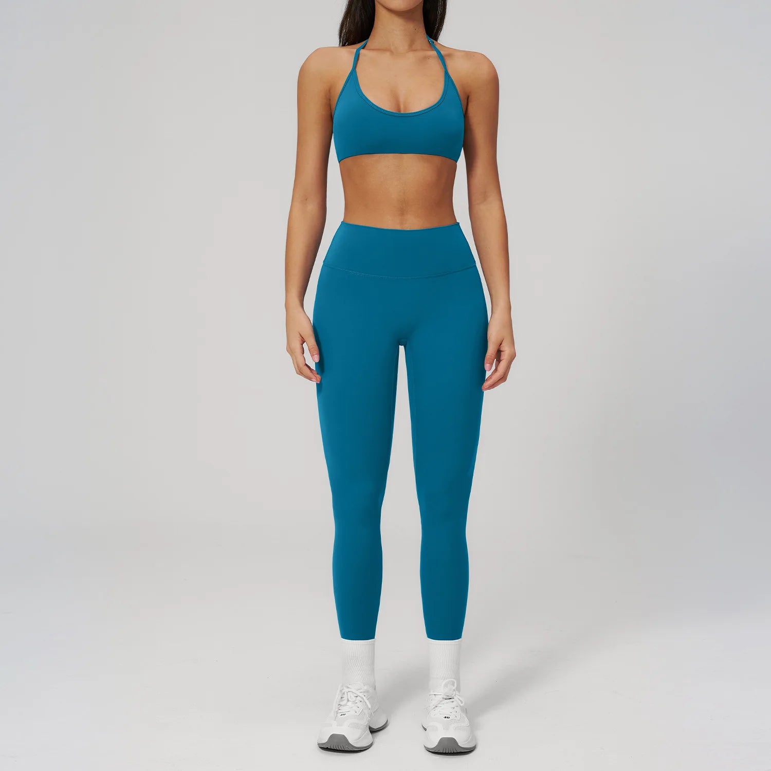 2PCS Yoga Set Women's Tracksuit Athletic Wear Pilates Fitness Suit Gym Workout Outfits Push Up Clothes Sports Bra Leggings Suit