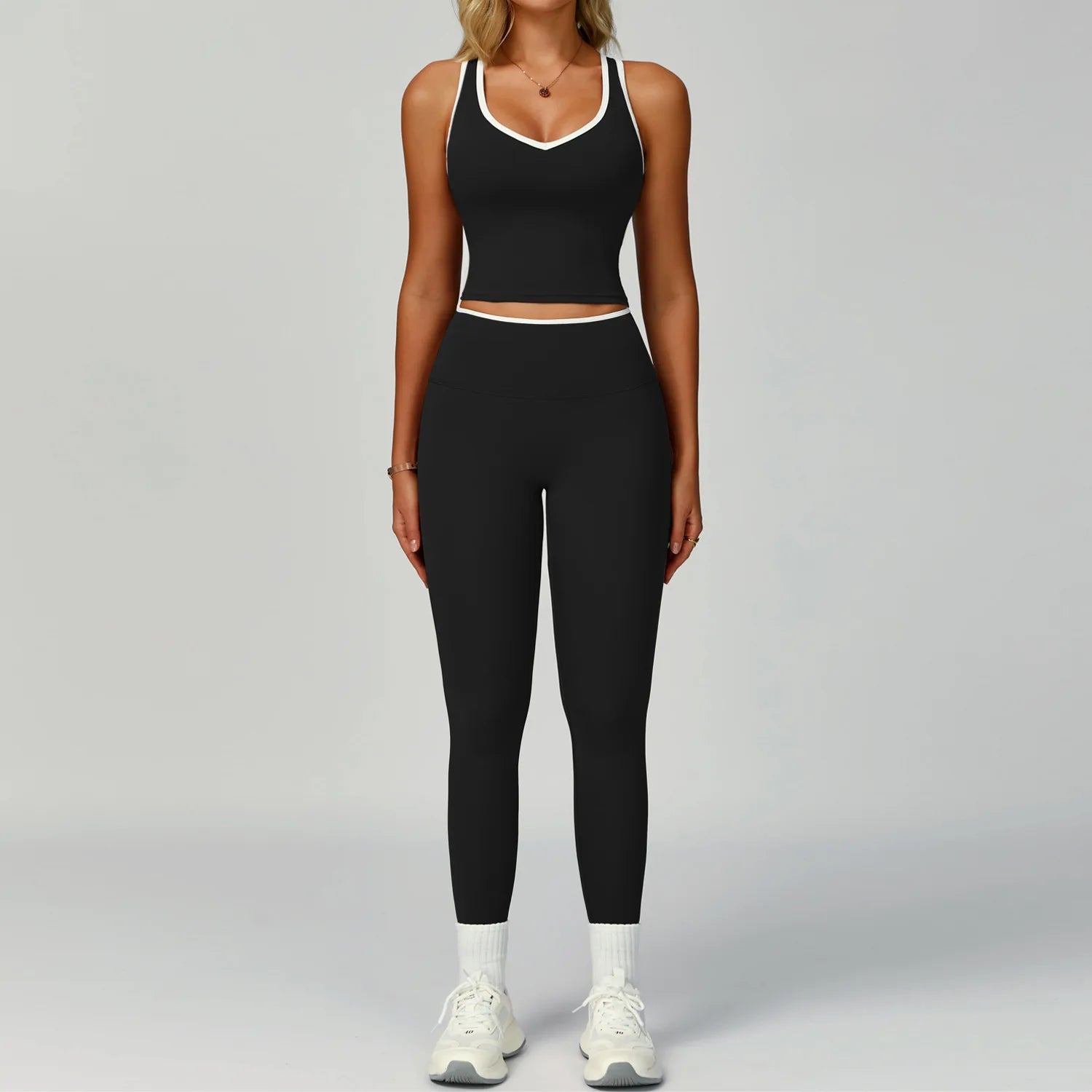 Fitness Suit Sports Set Women Tracksuit 2 Pieces Yoga Outfits Sportswear Gym Legging Sports Underwear Workout Clothes Woman Set