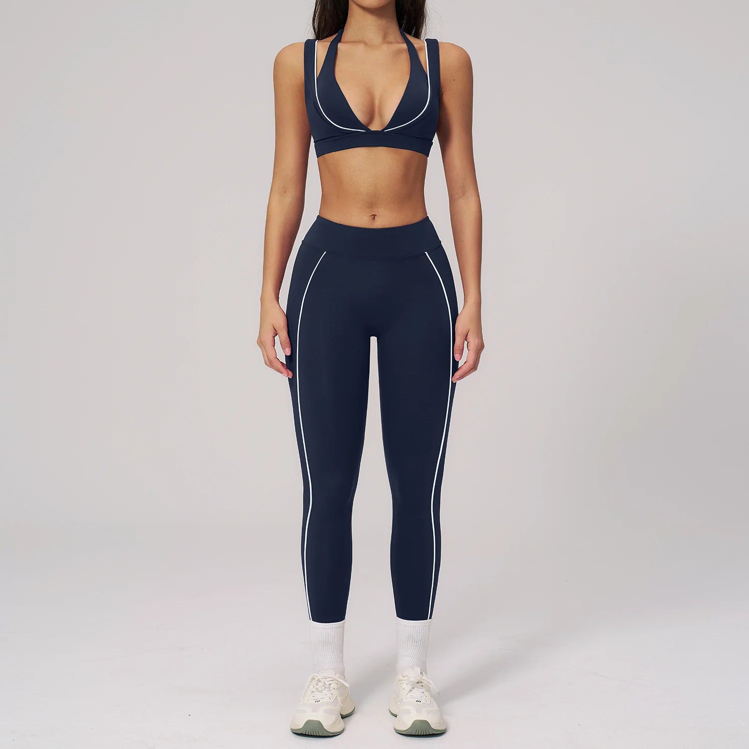 2PCS Sport Sets Women Tracksuit Gym Push Up Yoga Pants Gym Fitness Bras Workout High Waisted Leggings Outfits Tights Yoga Suit