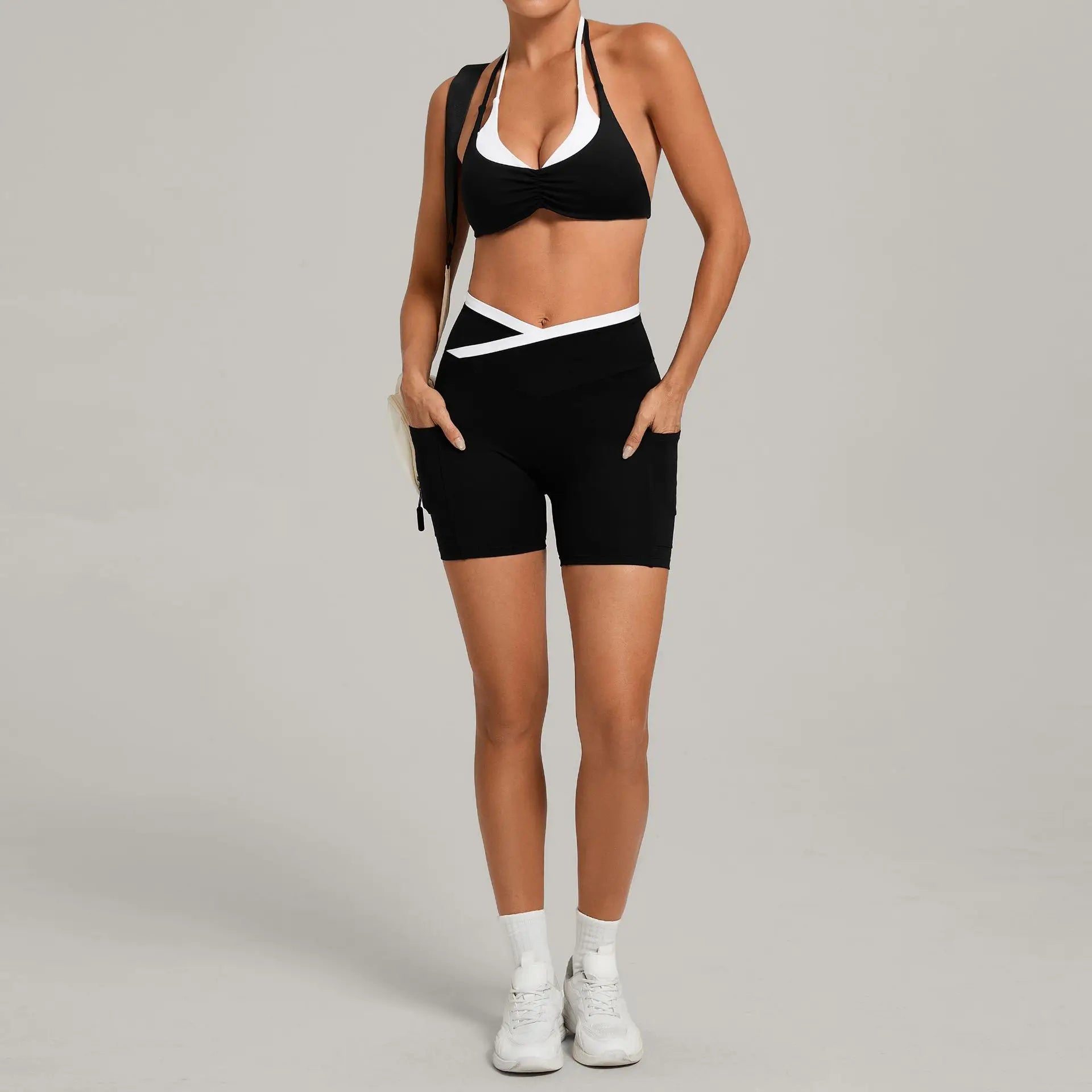 2 Pieces Yoga Set Women's Tracksuit Fitness Outfits Sexy Sport Bra High Waist Sports Shorts Gym Clothes Workout Suit Sporstwear