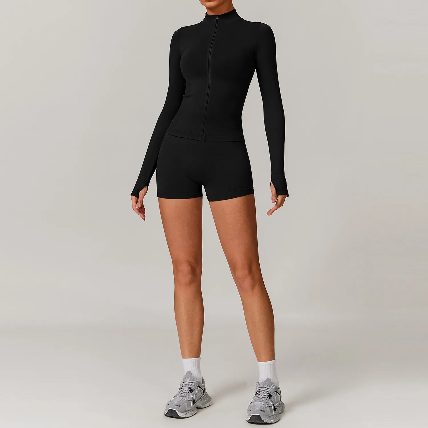 2/3PCS Yoga Set Women Workout Set Seamless Sportswear Gym Clothing Fitness Long Sleeve Crop Top High Waist Leggings Sports Suits