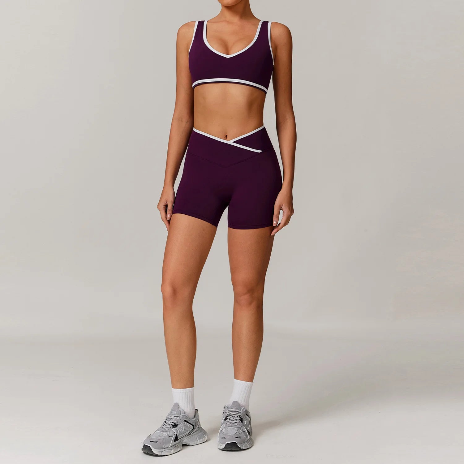 2PCS Yoga Set Women Tracksuit Nude Feeling Workout Sets Gym Clothes Push Up Fitness Running Sportwear Sport Bra Leggings Suit