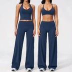 Yoga Set 2 Pieces Women Tracksuit Sportswear Running Workout Clothes Athletic Wear Gym Outfits Legging Fitness Bra Sports Suits