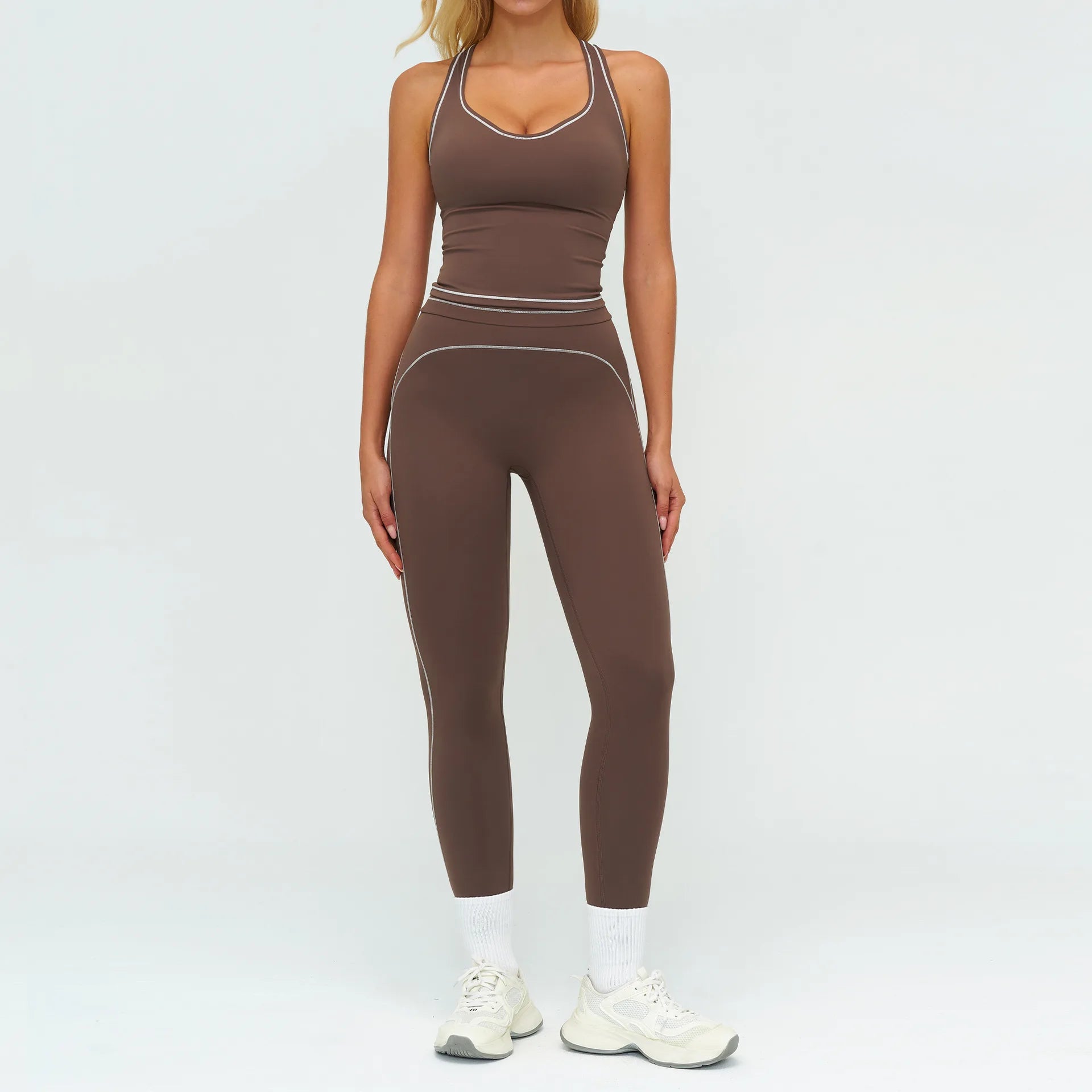 Yoga Suit 2PCS Sports Set Women Tracksuit Gym Outfits Running Workout Clothes Sportswear Sports Bra Athletic Wear Yoga Clothing