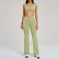 Yoga Set 2PCS Women Clothes Workout Suit Fitness Outfits Sportswear Gym Tracksuit High Waist Leggings Sports Bra Athletic Wear