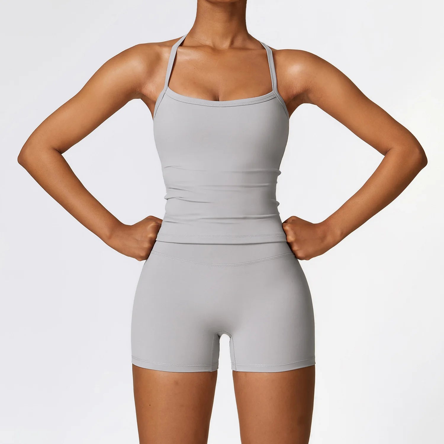 2PCS Yoga Set Women's Tracksuit Workout Outfits Push Up Sportswear Gym Clothing Running High Waist Leggings Fitness Sports Suits