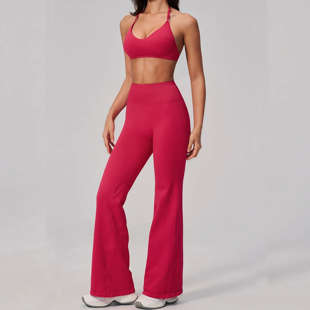 Seamless Yoga Set 2PCS Women's Tracksuit Workout Athletic Wear Sportswear Gym Clothing High Waist Leggings Fitness Sports Suits