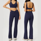 2 Pieces Yoga Set For Women Gym Clothes Sportswear Yoga Suits Fitness Short Sleeve Crop Top Tracksuits Sports Bra Gym Leggings