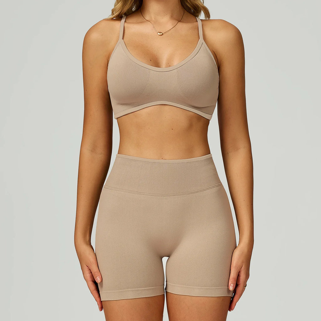 Seamless Sportswear For Women Tracksuits Yoga Set 2PCS Gym Workout Clothes Fitness Outfits Sports Bra Leggings Athletic Wear
