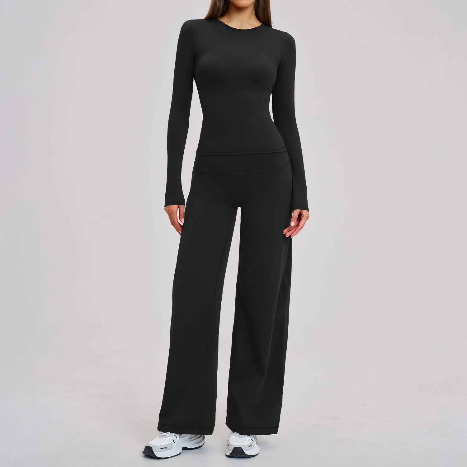 Yoga Suit Women 2PCS Sports Set Quick-Drying Gym Outfits Women Tracksuit Running Workout Long Sleeve Sports Shirt Yoga Clothing