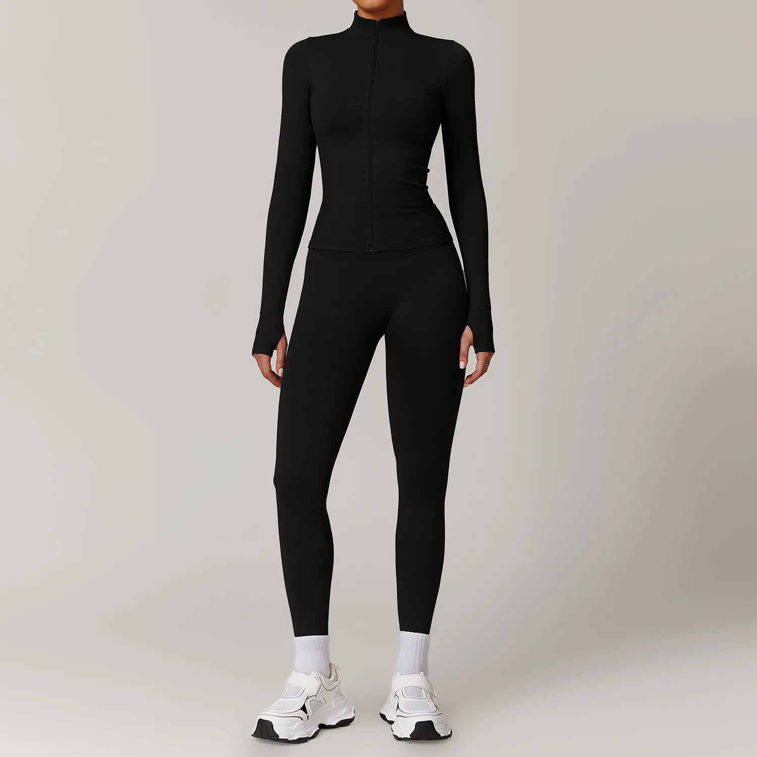 Seamless Yoga Suit 2PCS Sports Set Women Outfits Quick-Drying Gym Set Women Tracksuit Running Workout Long Sleeve Yoga Clothing