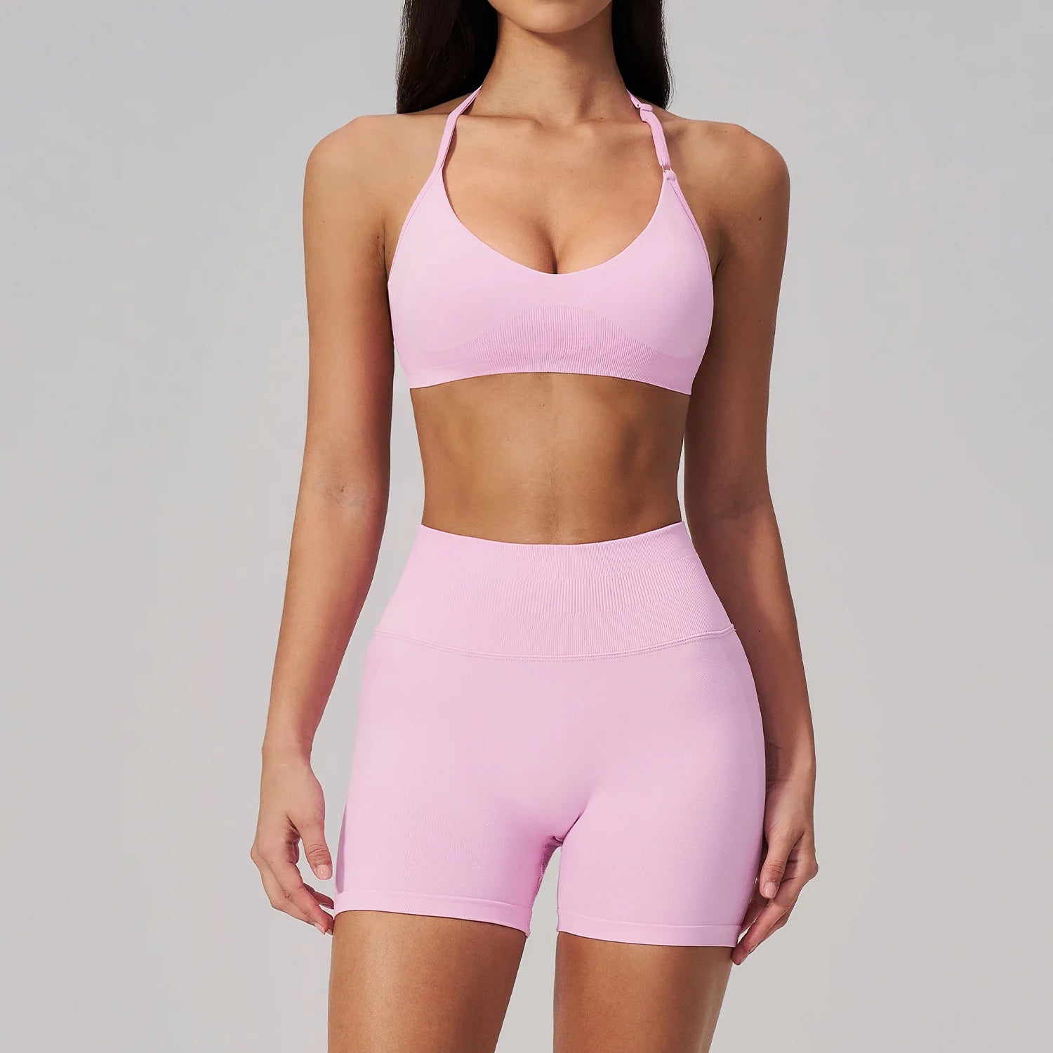 Seamless Yoga Set 2PCS Women's Tracksuit Workout Athletic Wear Sportswear Gym Clothing High Waist Leggings Fitness Sports Suits