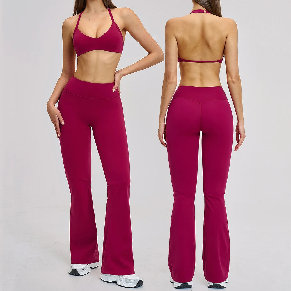 2PCS Women Tracksuit Seamless Yoga Set Workout Outfits Sportswear Gym Clothing High Waist Leggings Fitness Clothes Sports Suits