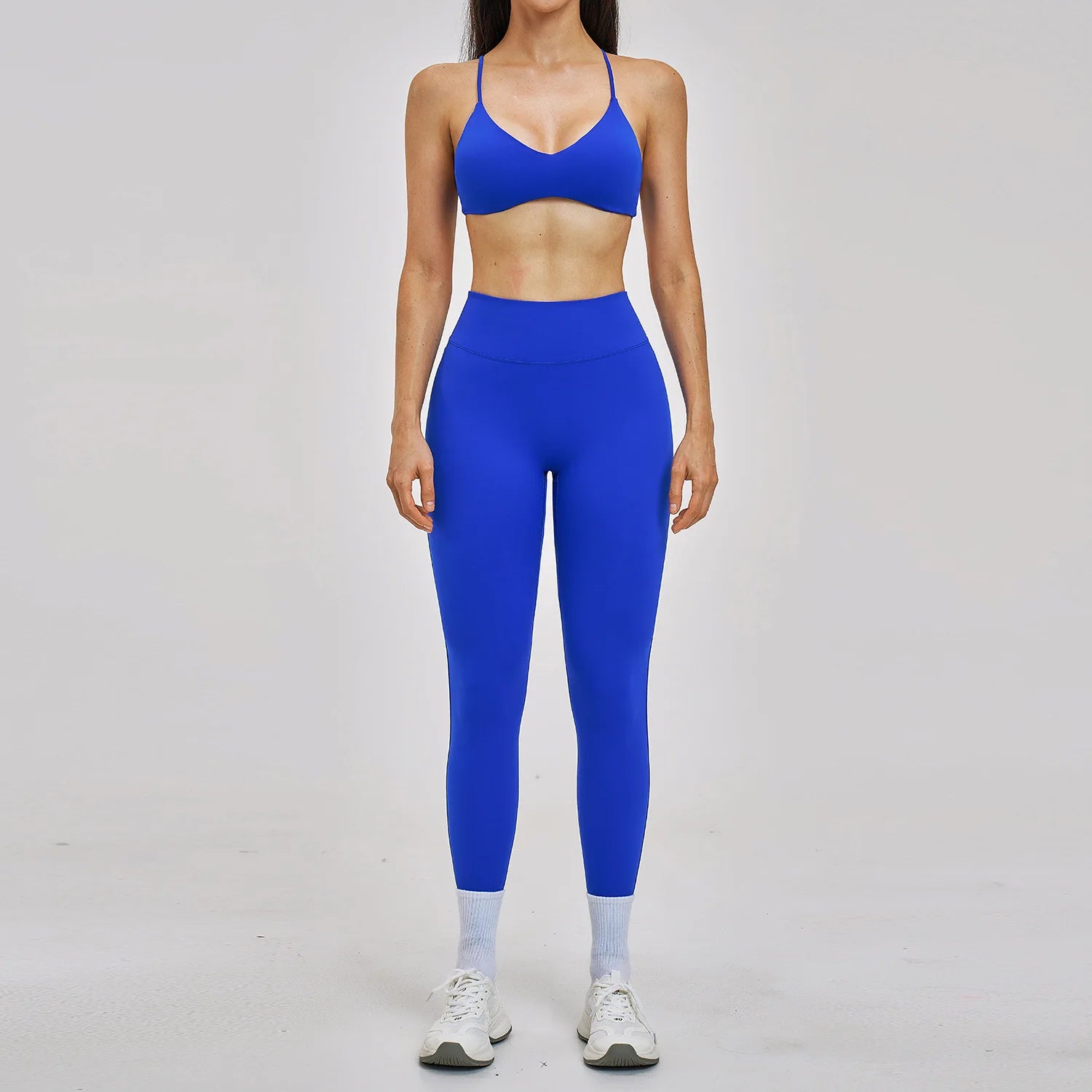 2PCS Sport Set Women Gym Outfits Push Up Yoga Set Gym Sportswear Fitness Bra Workout High Waist Legging Sports Shorts Tight Suit