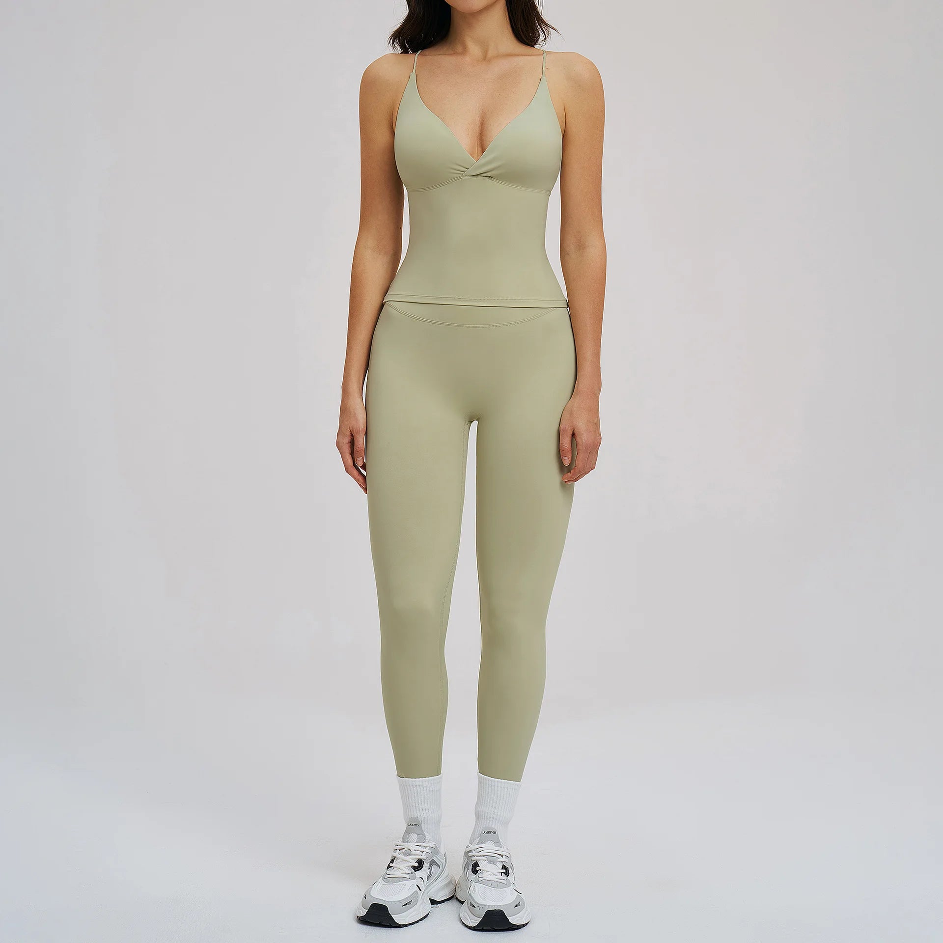 2pcs Sport Sets Women Tracksuit Gym Outfits Push Up Gym Fitness Bras Workout High Waisted Leggings Sportswear Tights Set Suit