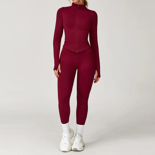 2/3/4PCS Yoga Set Seamless Gym Clothes Sportswear Yoga Suits For Women Fitness Long Sleeved Tracksuits Sports Bra Gym Leggings