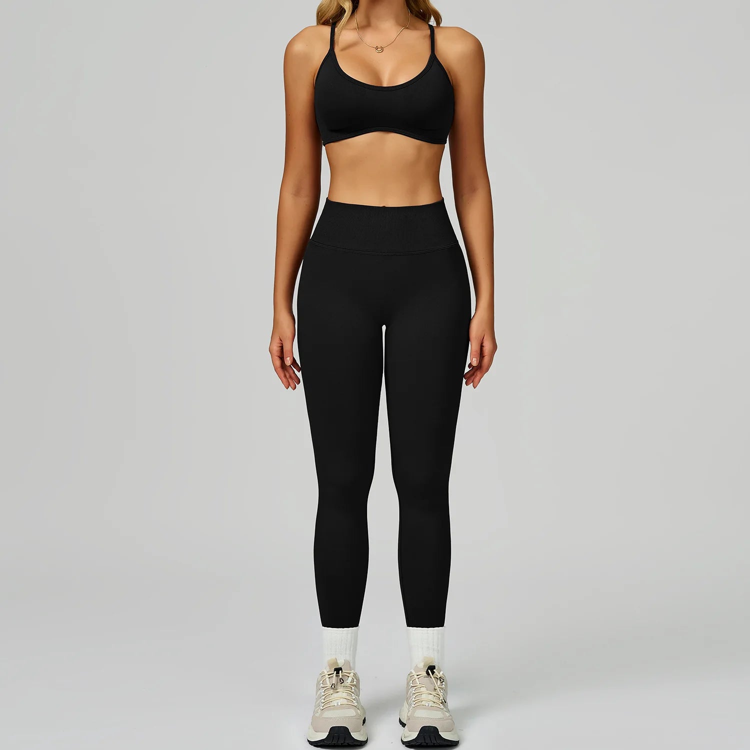 Seamless Sportswear For Women Tracksuits Yoga Set 2PCS Gym Workout Clothes Fitness Outfits Sports Bra Leggings Athletic Wear