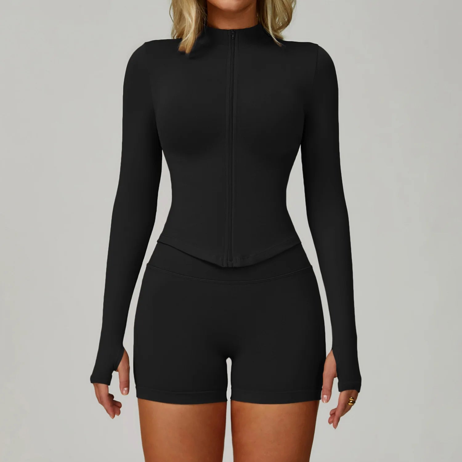 Seamless Yoga Suit 2PCS Sports Set Women Tracksuit Gym Running Workout Clothes Sports Long Sleeve Athletic Wear Yoga Clothing