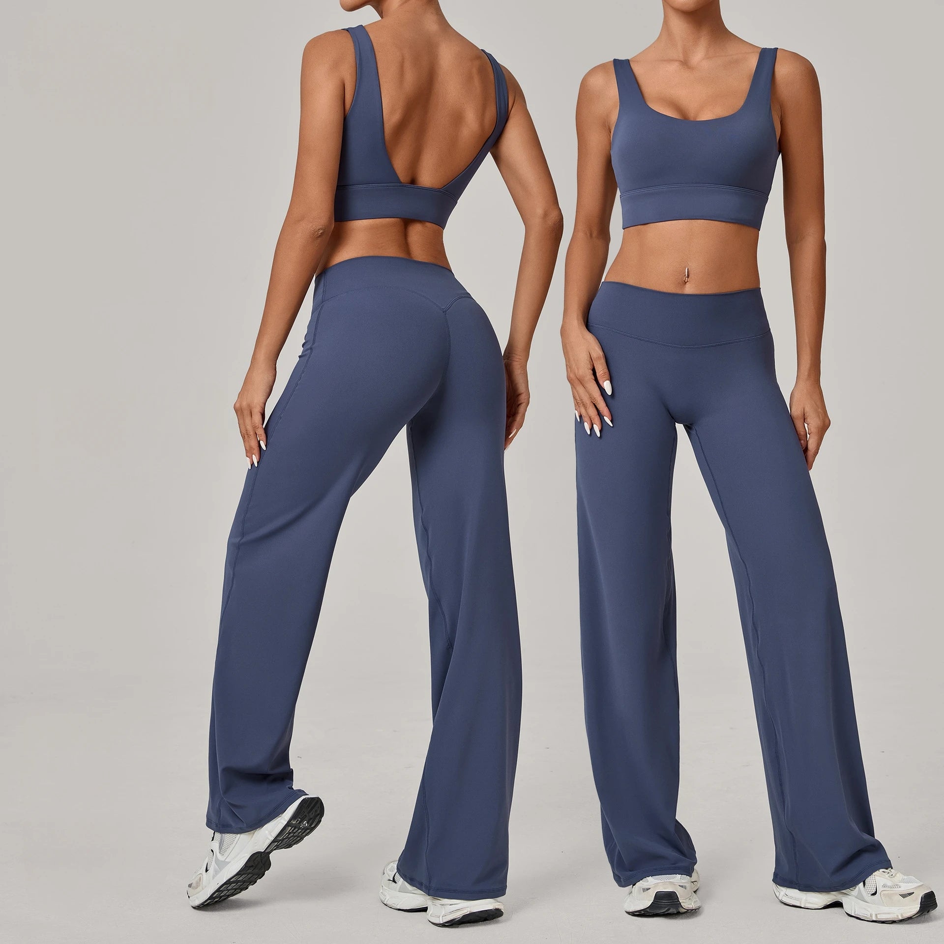 Women Tracksuit 2PCS Yoga Suit Sports Bra High Waist Leggings Sports Outfit Gym Set Push Up Fitness Workout Clothes Sportswear