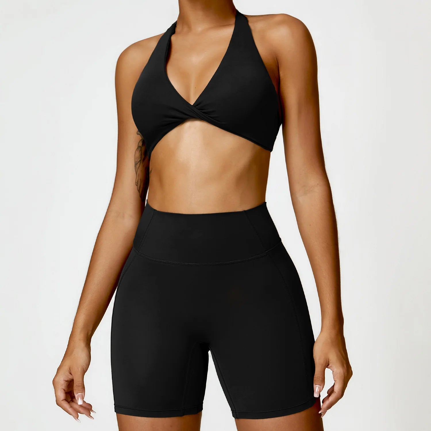 JUREN Yoga Set 2PCS Women Tracksuit Gym Workout Clothes Women's Push Up Bra High Waist Leggings Fitness Sportswear Sports Suits