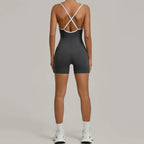 Summer Workout Jumpsuit Sports Overalls Women Rompers Gym Clothing Running Fitness Suits Gym Tracksuit Short Sportswear Yoga Set