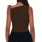 Sexy Shoulder Sports Shirt Vest Loose Breathable Quick Drying Top Gym Running Fitness Yoga Clothing Lightweight Tops For Women