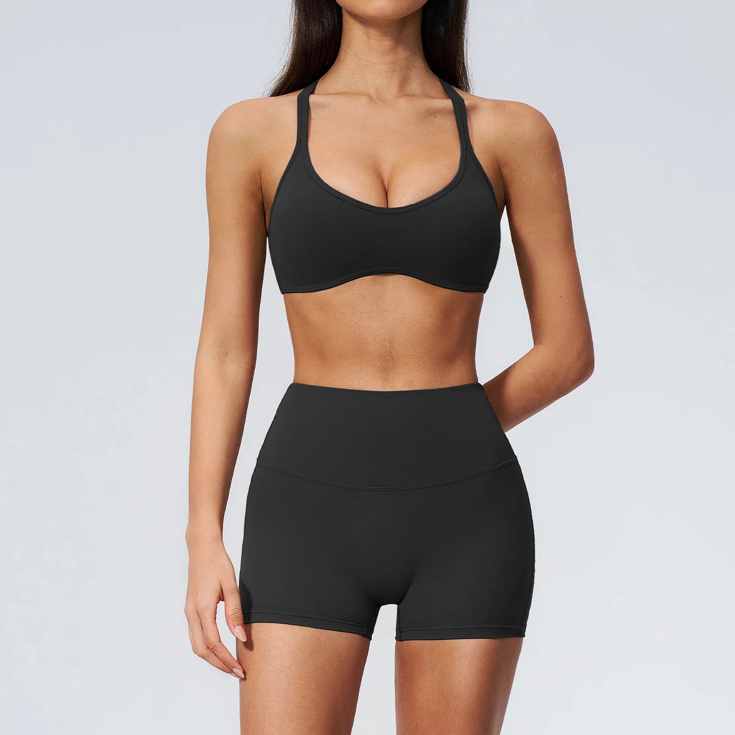 Yoga Suit Women Tracksuit 2pcs Athletic Wear Sports Bra High Waist Leggings Gym Set Fitness Outfits Workout Clothes Sportswear