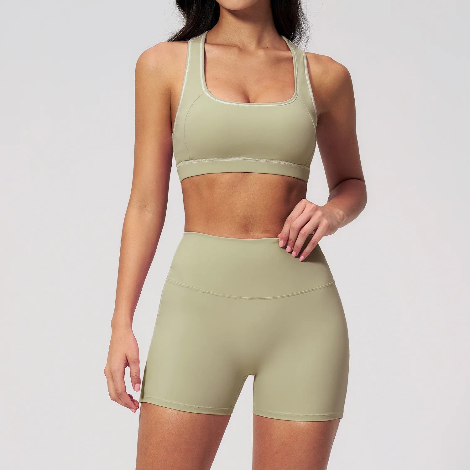 2PCS Yoga Set Women Tracksuit Gym Outfits Fitness Set Woman Leggings Sports Bra Breathable Sportwear Woman Clothes Athletic Wear