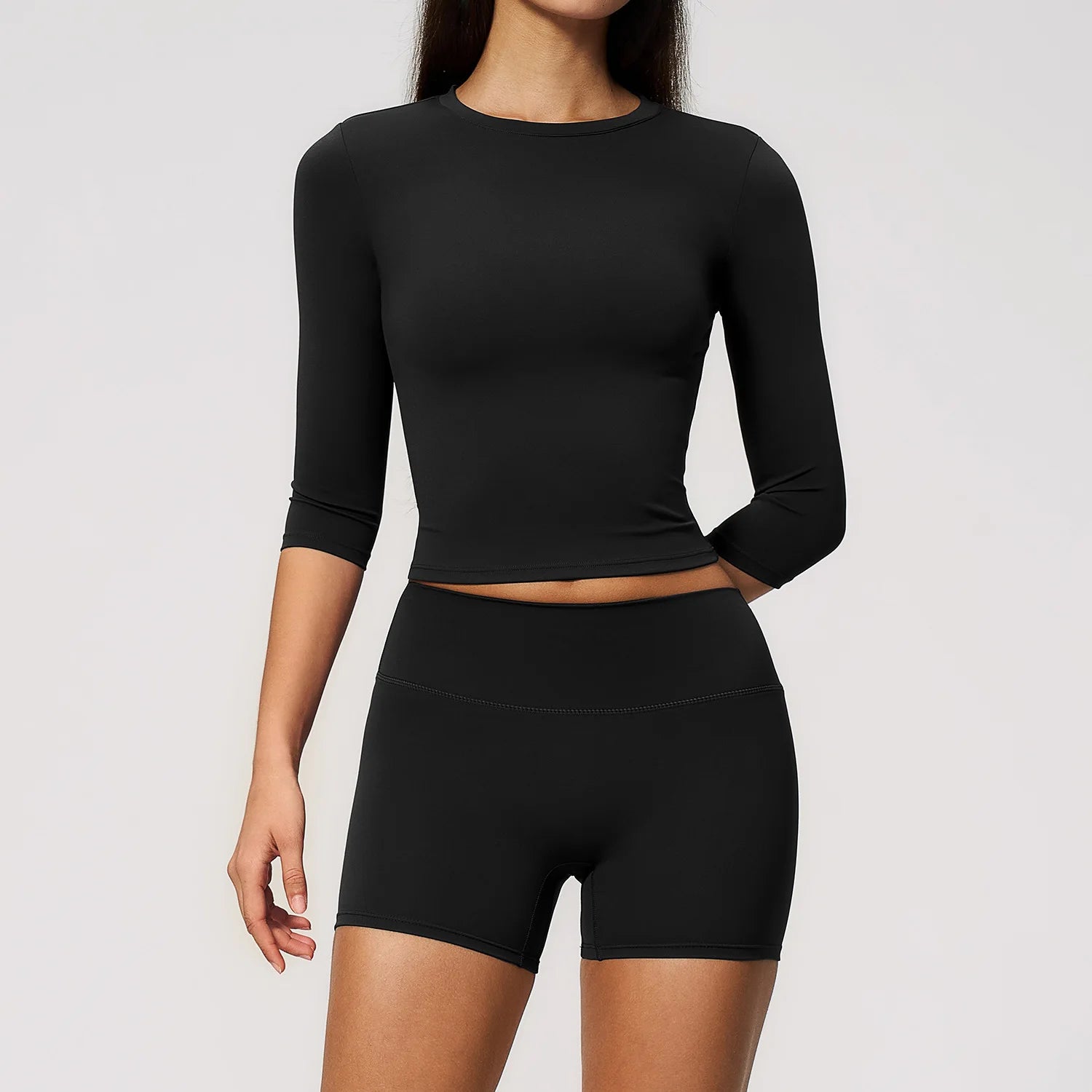 2PCS Yoga Set Women's Tracksuit Sport Outfits Sports Shorts Gym Fitness Half Sleeve Workout Suit Sporstwear Athletic Wear Sets