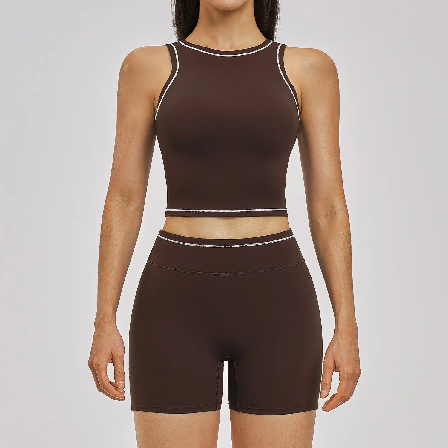 2PCS Yoga Set Women's Tracksuit Gym Outfits Fitness Set Woman Leggings Sports Bra Workout Long Sleeves Sportwear Woman Clothes