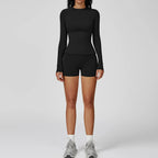 2PCS Yoga Suit Sports Set Gym Set Women Tracksuit Running Workout Clothes Female Long Sleeve Fitness Athletic Wear Yoga Clothing
