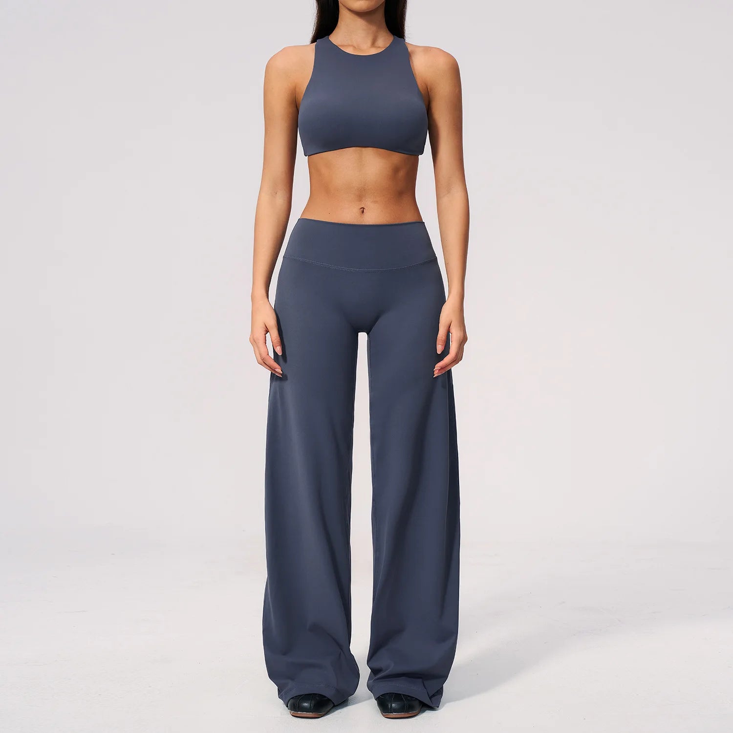 Yoga Set 2 Pieces Women Clothes Workout Outfits Fitness Sportswear Gym Tracksuit High Waist Leggings Sports Bra Athletic Wear