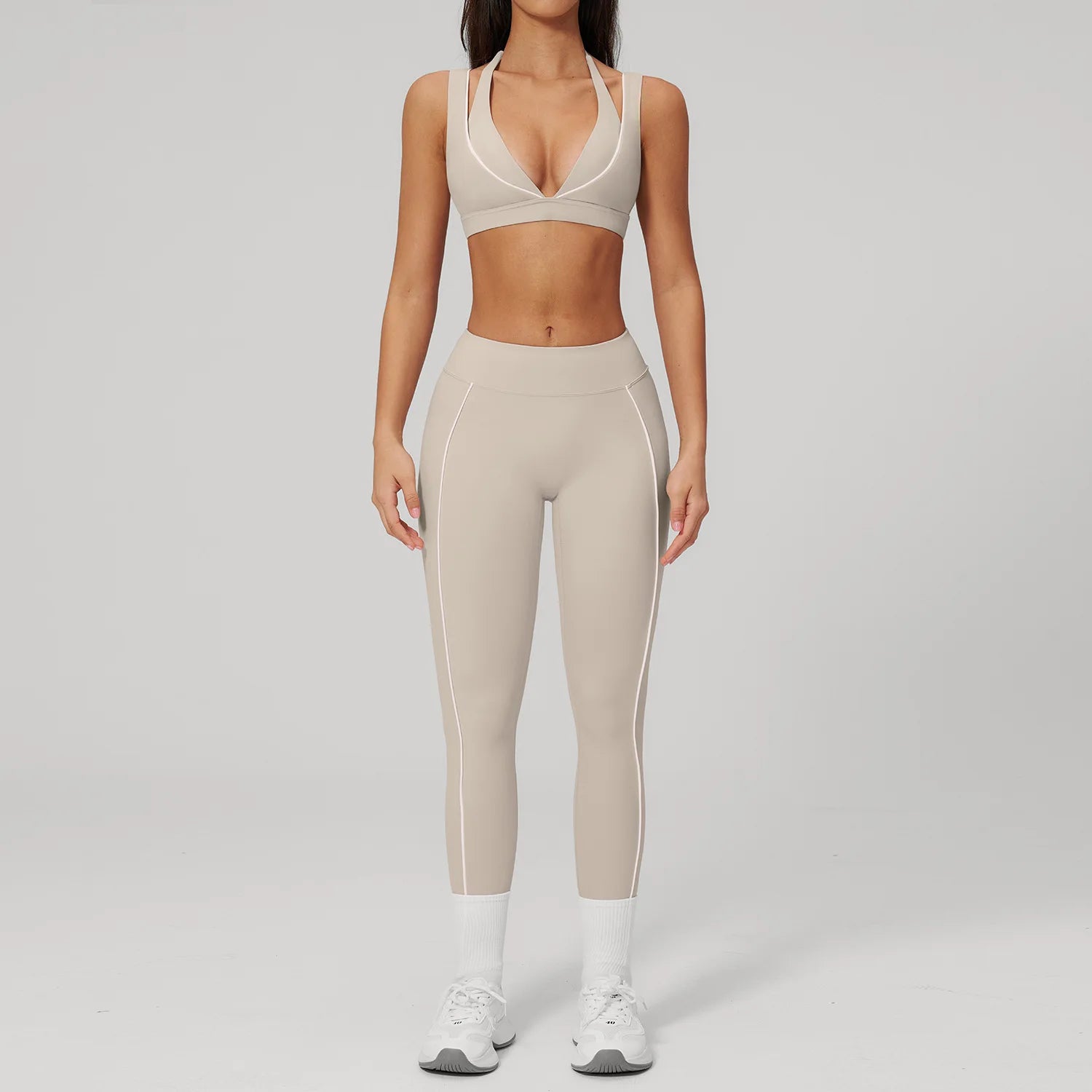 2PCS Sport Sets Women Tracksuit Gym Push Up Yoga Pants Gym Fitness Bras Workout High Waisted Leggings Outfits Tights Yoga Suit