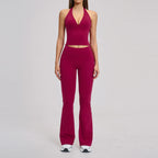 Yoga Set 2PCS Women Tracksuit Sport Suit Gymwear Workout Clothes Gym Crop Top High Waist Legging Fitness Bra Set Sports Suits
