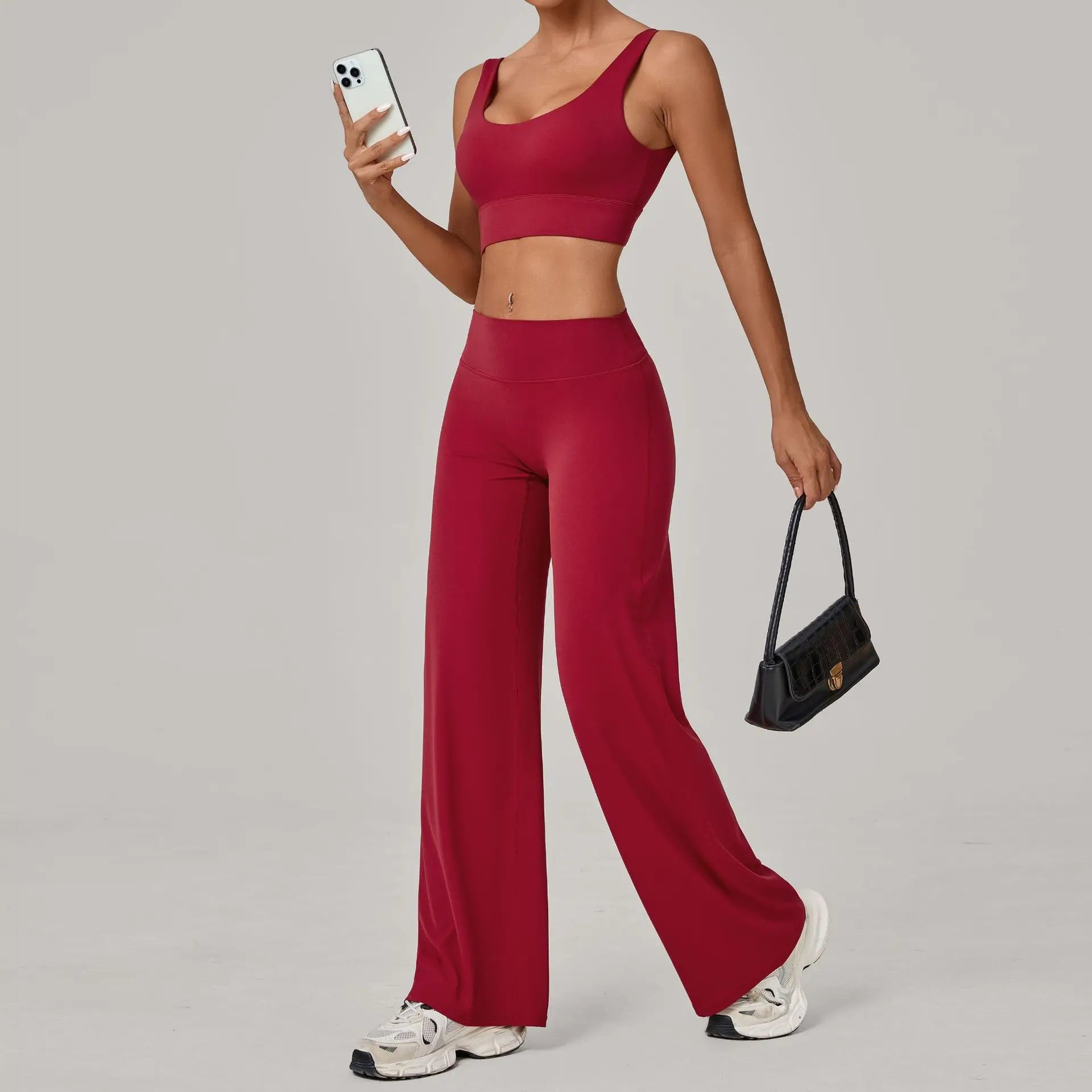 Women Tracksuit 2PCS Yoga Suit Sports Bra High Waist Leggings Sports Outfit Gym Set Push Up Fitness Workout Clothes Sportswear