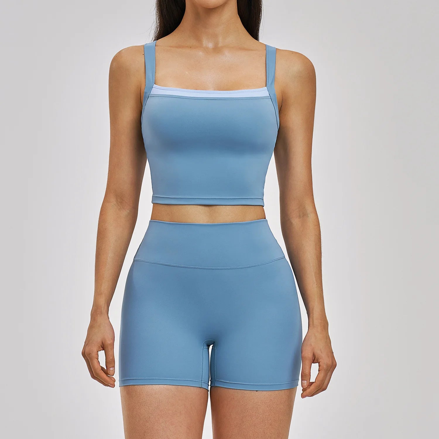 Yoga Set 2PCS Women's Tracksuit Athletic Wear Fitness Clothes Gym Outfits Workout Sets Push Up Clothes Sports Bra Leggings Suit