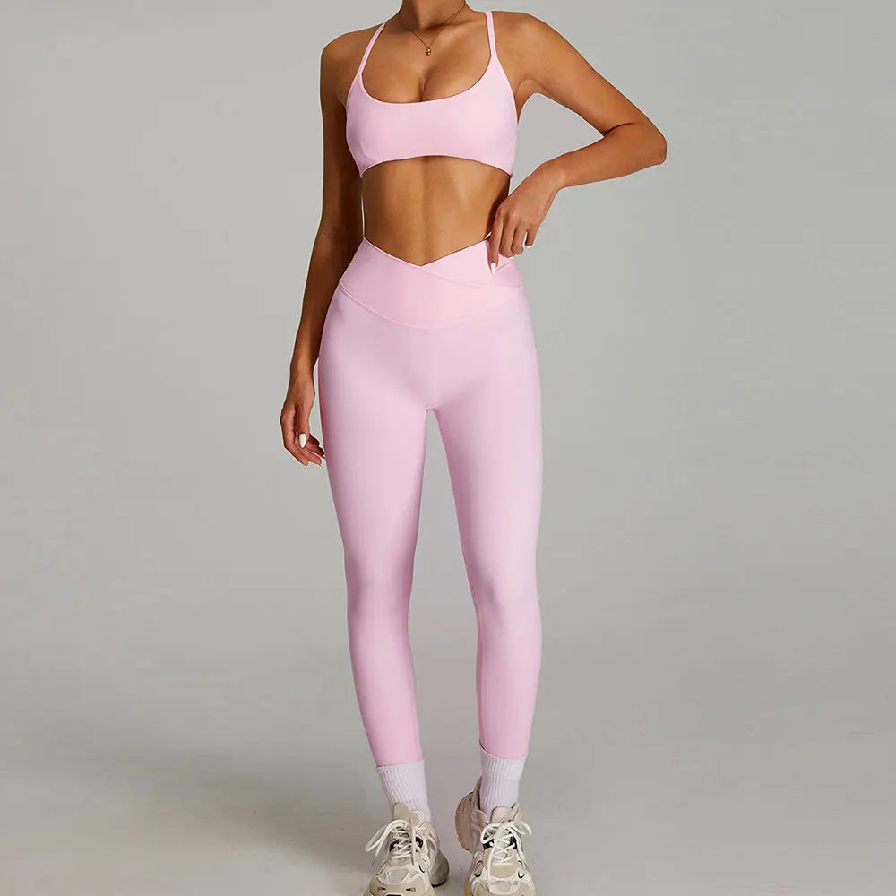 2 Pieces Sportswear Women Yoga Set Gym Clothes Sportswear Yoga Suits Fitness Set Tracksuits Sports Bra Gym Outfits Leggings