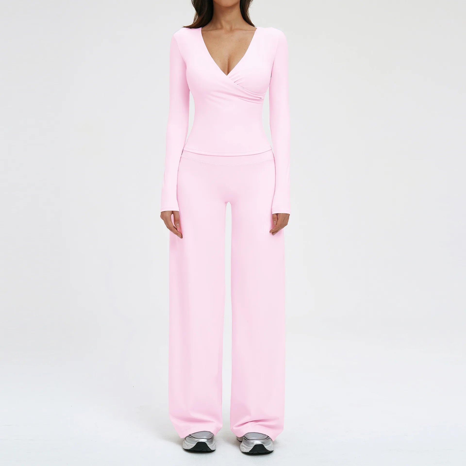 Yoga Outfits 2PCS Sports Suit Women Sportswear Quick-Drying Gym Set Women Tracksuit Running Workout Long Sleeve Yoga Clothing