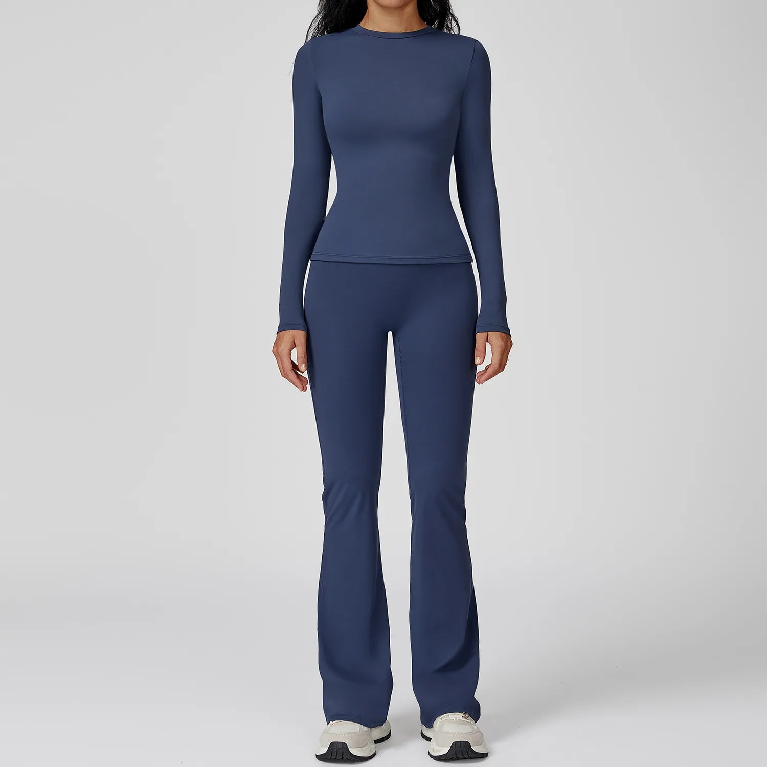2PCS Yoga Suit Sports Set Gym Set Women Tracksuit Running Workout Clothes Female Long Sleeve Fitness Athletic Wear Yoga Clothing