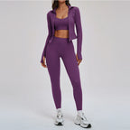 Yoga Suit 2/3PCS Sports Outfits Gym Set Women Tracksuit Running Workout Clothes Long Sleeve Sports Bra Sportswear Yoga Clothing