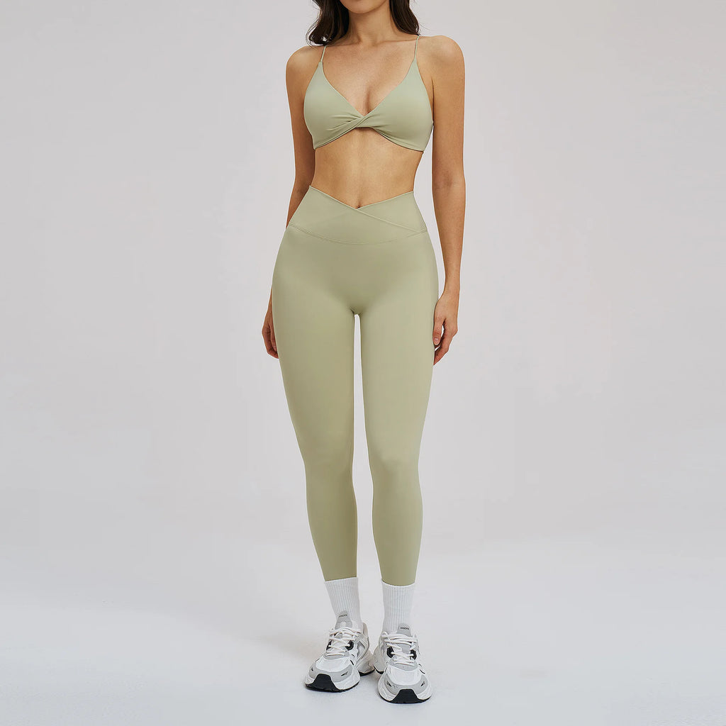 Yoga Clothes Women's Tracksuit Gym Outfits 2PCS Athletic Wear Fitness Suit Workout Push Up Clothes Sports Bra Leggings Suit