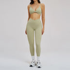 Yoga Clothes Women's Tracksuit Gym Outfits 2PCS Athletic Wear Fitness Suit Workout Push Up Clothes Sports Bra Leggings Suit