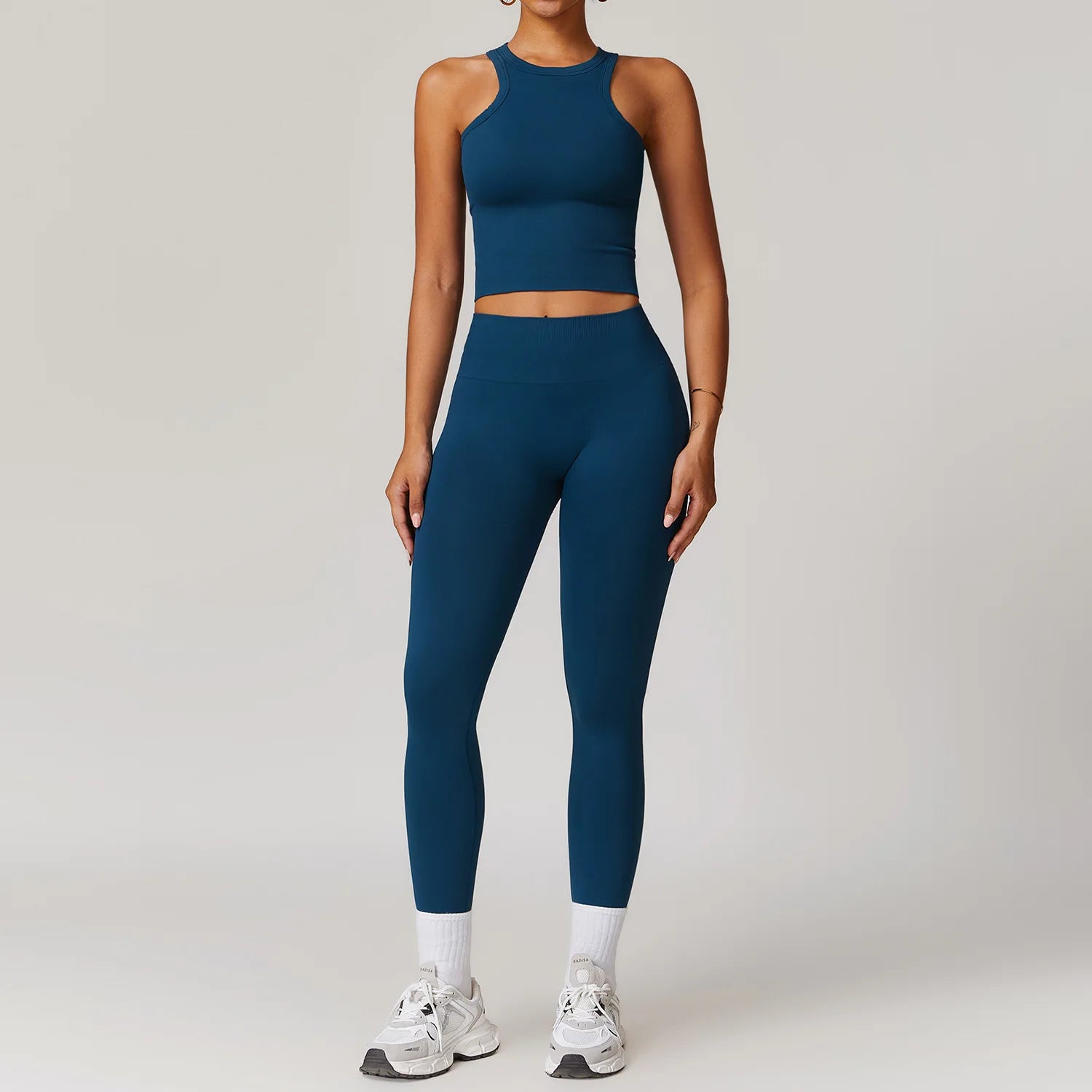 2/3/4PCS Yoga Set Seamless Gym Clothes Sportswear Yoga Suits For Women Fitness Long Sleeved Tracksuits Sports Bra Gym Leggings