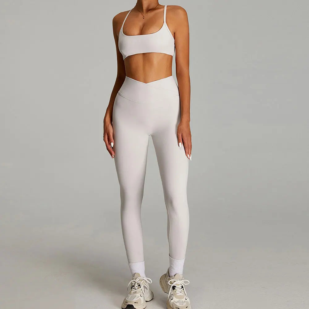 2 Pieces Sportswear Women Yoga Set Gym Clothes Sportswear Yoga Suits Fitness Set Tracksuits Sports Bra Gym Outfits Leggings