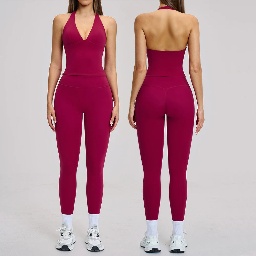 Yoga Suit Women Tracksuit Sports Outfit Sports Bra High Waist Legging Gym Set Push Up Fitness Outfits Workout Clothes Sportswear