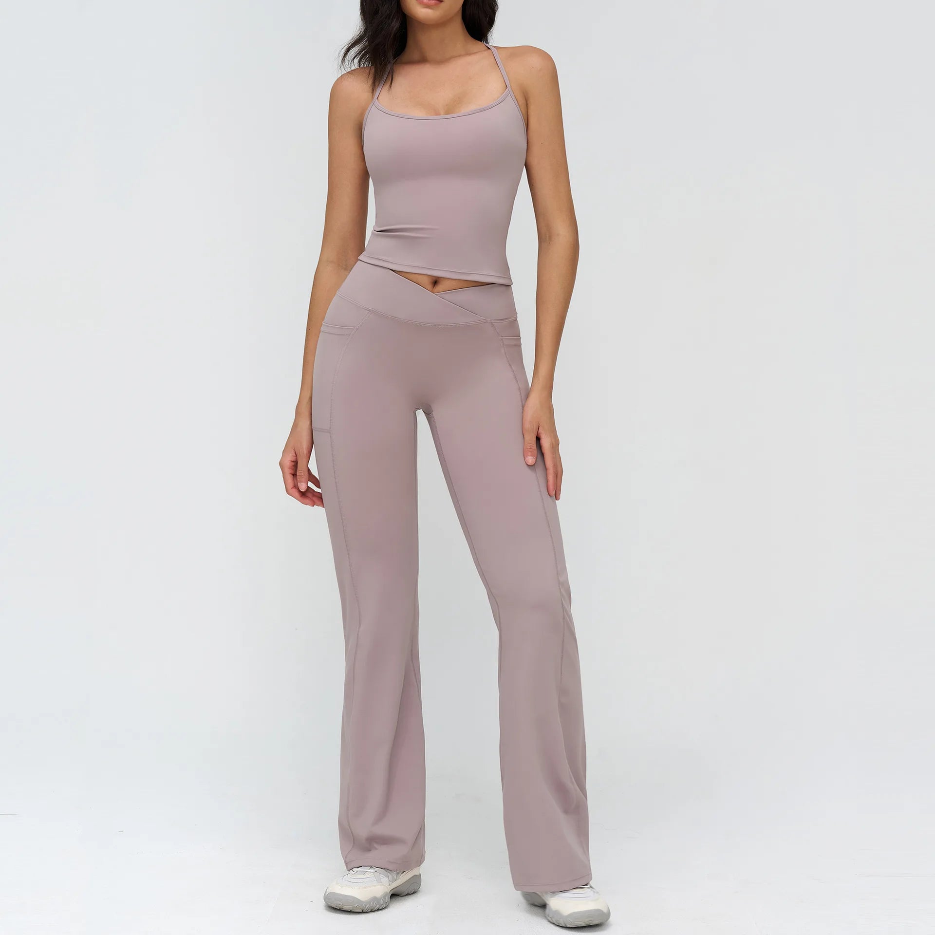 Gym Outfits 2PCS Yoga Clothes Women's Tracksuit Athletic Wear Pilates Fitness Suit Workout Sets Push Up Sports Bra Leggings Suit