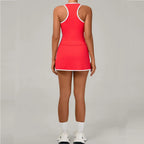 Yoga Set 2PCS Women Tracksuit Sexy Sport Bra High Waist Yoga Short Skirt Gym Clothes Fitness Sleeveless Workout Suit Sporstwear